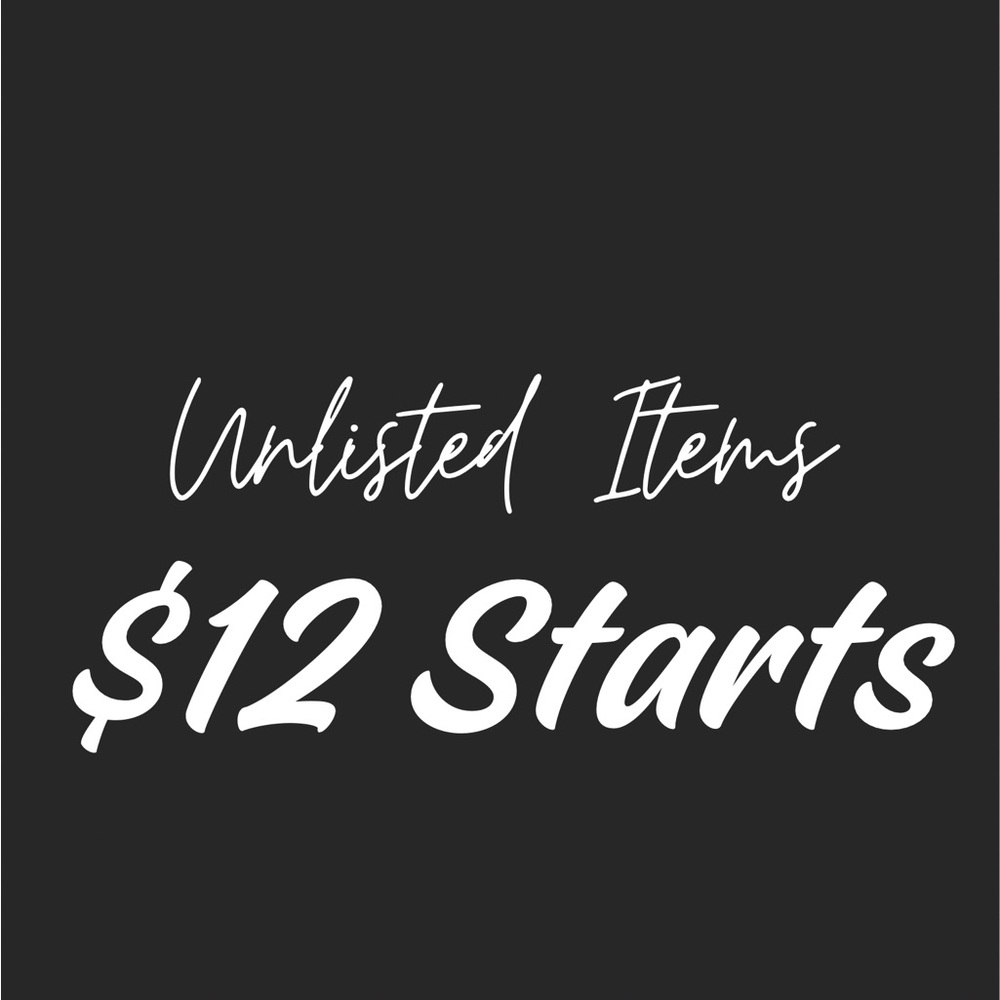 $12 Unlisted Items #1-50